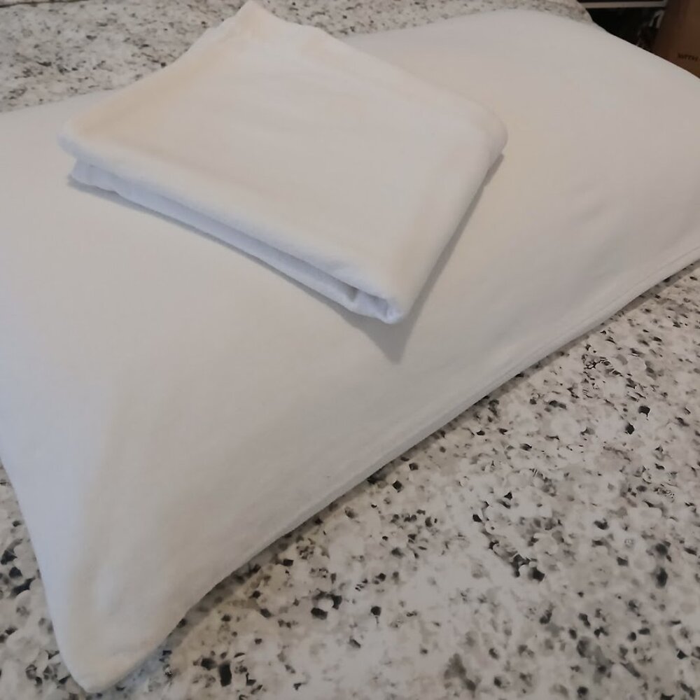 The Company Store - Ivory 100% COTTON FLANNEL King-size Pillowcases (2)